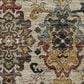 Dalyn Rug Company Silk Road Black, Ivory, Gold, Copper, Blush, Aloe and Wheat 10" x 14" Area Rug, , large