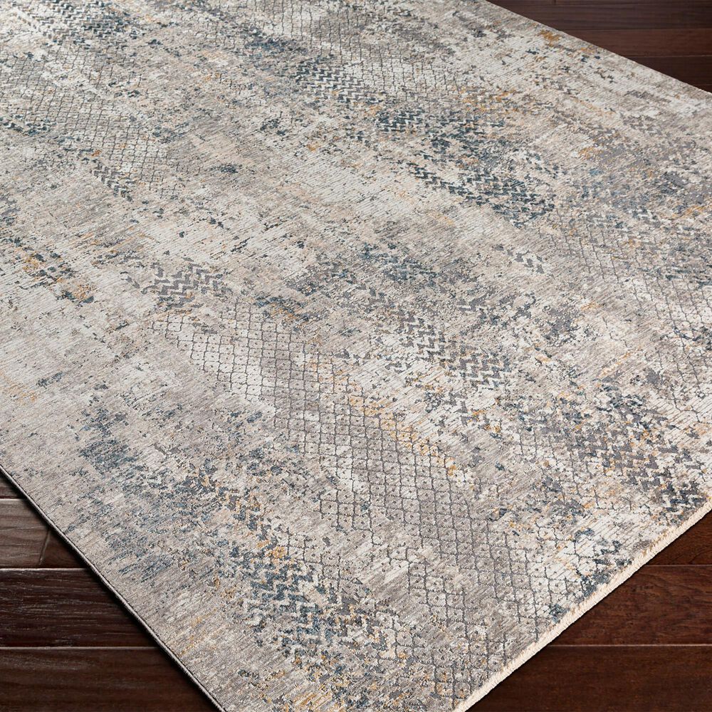 Surya Cardiff CDF-2302 Light Gray, Charcoal, Light Beige, Tan and Dark Blue 10&#39; x 13&#39;11&quot; Area Rug, , large