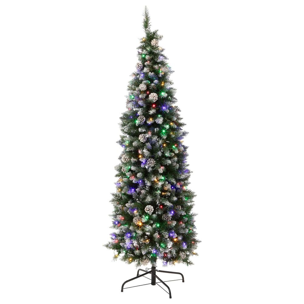 Timberlake 6 ft Christmas Tree with 250 LED Lights in Green and White, , large