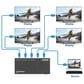 Manhattan 4-Port HDMI Splitter with Downscaling in Black, , large