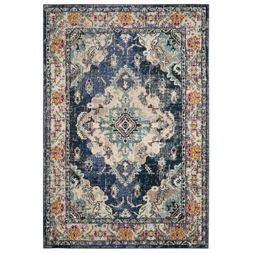 Safavieh Monaco MNC243N-1218 12" x 18" Navy/Light Blue Area Rug, , large