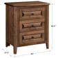 Archbold Furniture Company Carson 3-Drawer Nightstand in Maple Bark, , large