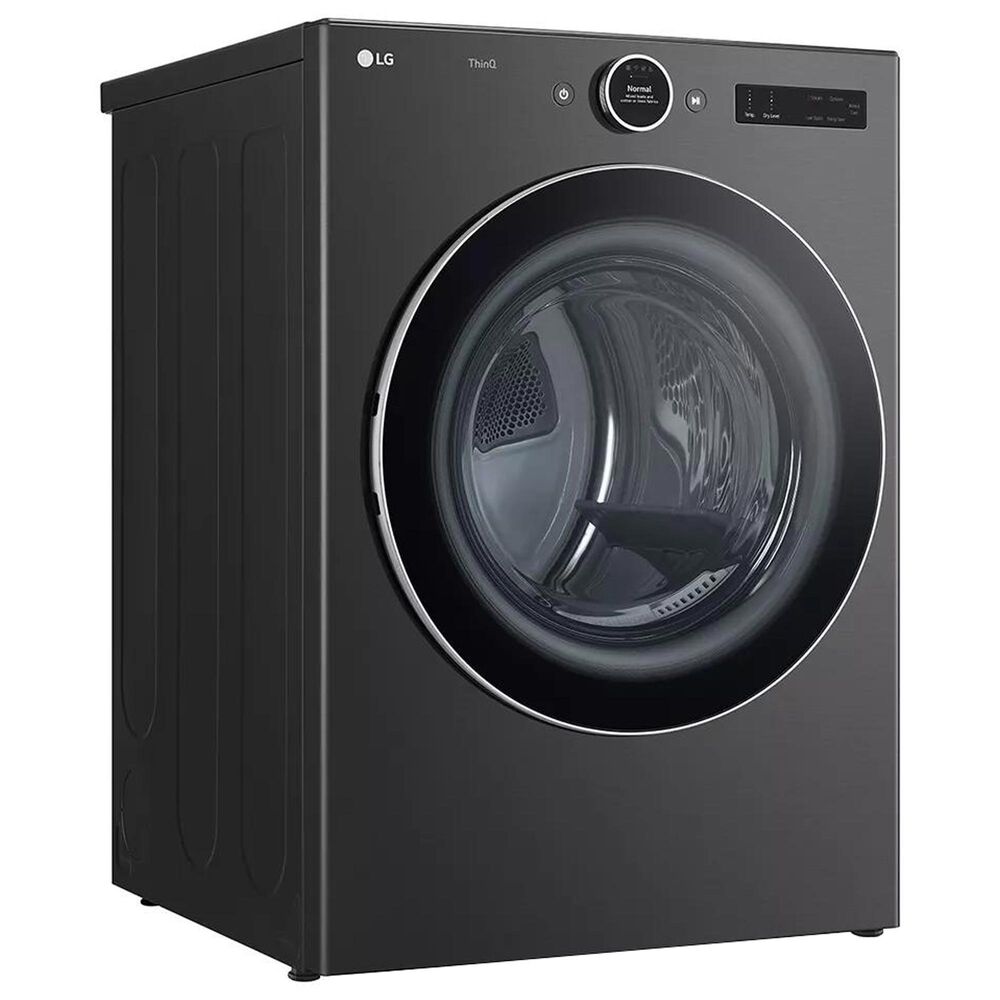 LG 7.3 Cu. Ft. Smart Front Load Gas Dryer with Built-In Intelligence and TurboSteam in Black Steel, , large