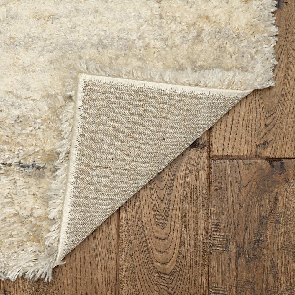 Kas Oriental Rugs Merino Horizon 3&#39;9&quot; x 5&#39;11&quot; Ivory and Grey Area Rug, , large