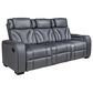 Mayberry Hill Blitz Manual Reclining Sofa in Simba Slate and Black Welt, , large