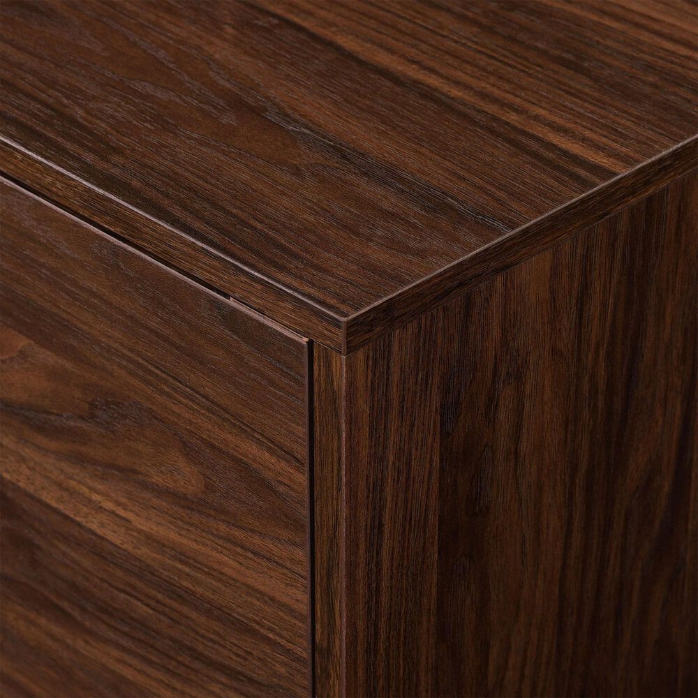 Walker Edison Angular 80&quot; TV Stand in Dark Walnut, , large