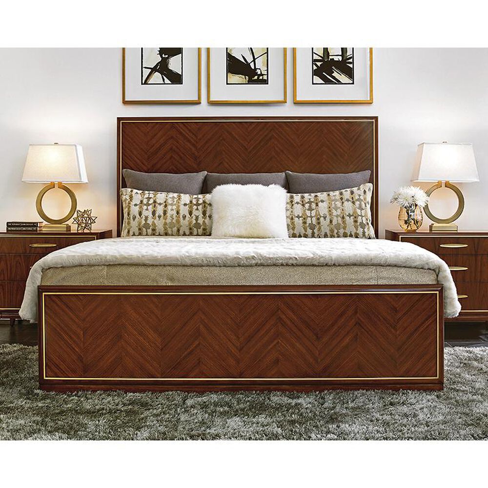 Lexington Furniture Take Five Carlyle California King Panel Bed in Rosewood, , large