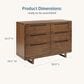 Maxi Cosi Embraced Forms Convertible Crib and Dresser 2-Piece Nursery Set in Chestnut, , large