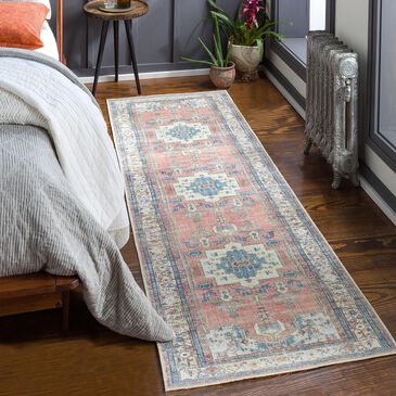 Surya Amelie 2"7" x 7"10" Charcoal, Wheat, Ivory, Camel, Olive, Navy and Saffron Runner, , large