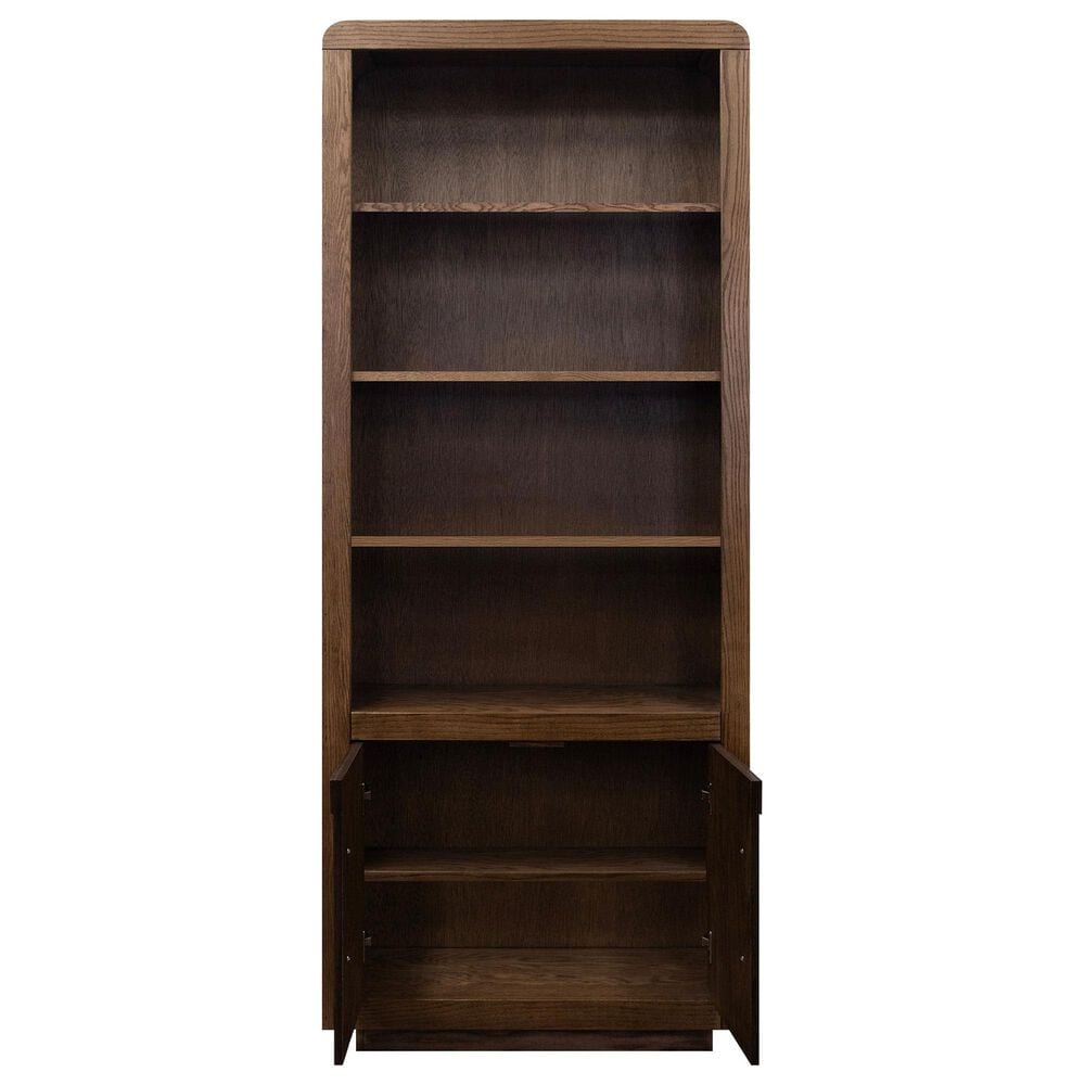 Legends Home Eclipse 78&quot; Bookcase in Bourbon and Walnut, , large