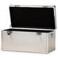 Baxton Studio Serge Storage Trunk in Silver, , large