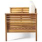 Hearth and Haven 2-Piece Patio Conversation Set with Cream Cushion in Teak, , large