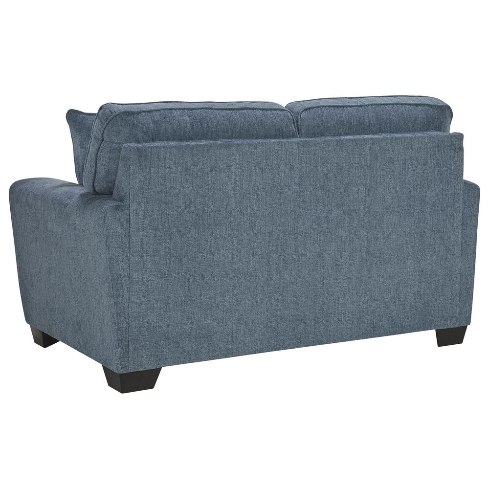 Ashley Cashton Stationary Loveseat in Blue, , large