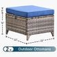 Sunwell Garden Patio Ottoman in Navy (Set of 2), , large