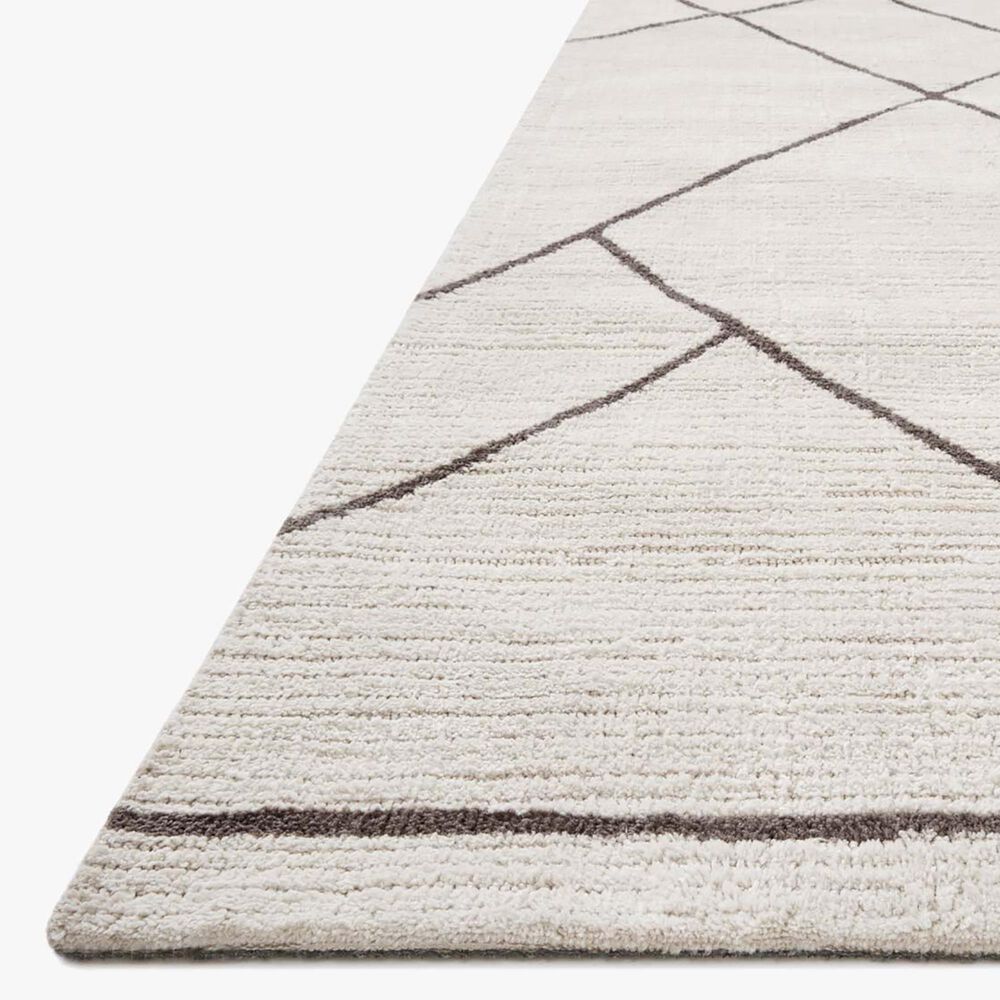 Magnolia Home Logan 5&#39; x 7&#39;6&quot; Ivory and Charcoal Area Rug, , large