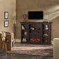 Walker Edison Cullen 70" Electric Fireplace with Mantel and Shelves in Brown, , large