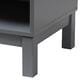 Baxton Studio Deirdre 1-Drawer Nightstand in Grey, , large