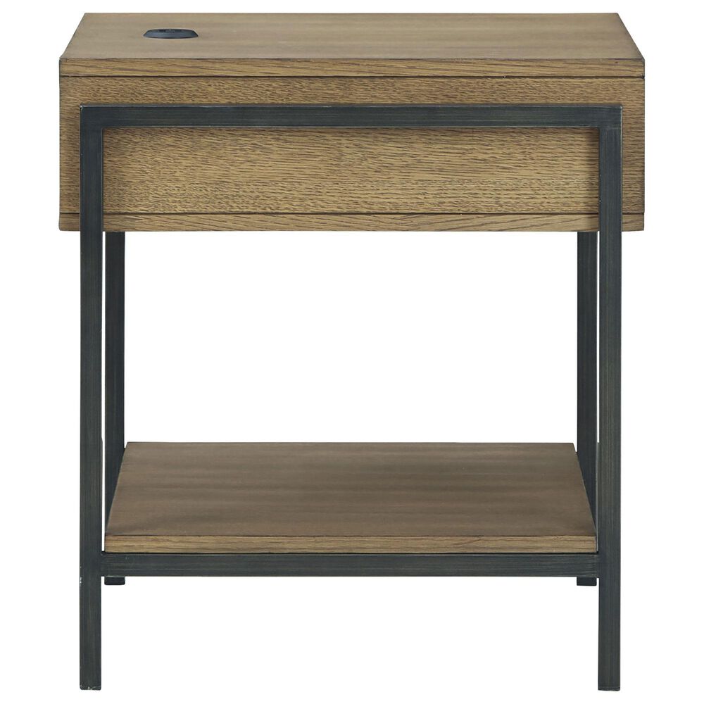 Ashley Fridley Square End Table in Black and Natural, , large