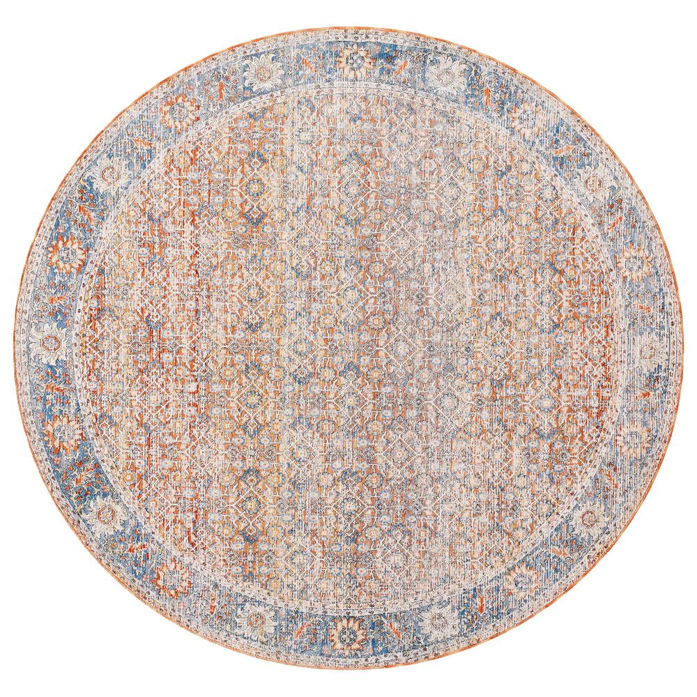 Surya Chicago CHG2304 6"7" Round Light Beige, Brick Red, Black, Slate, Blue,Taupe Area Rug, , large