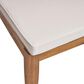 Hearth and Haven Outdoor Armless Dining Chair with Natural Frame in Beige (Set of 2), , large