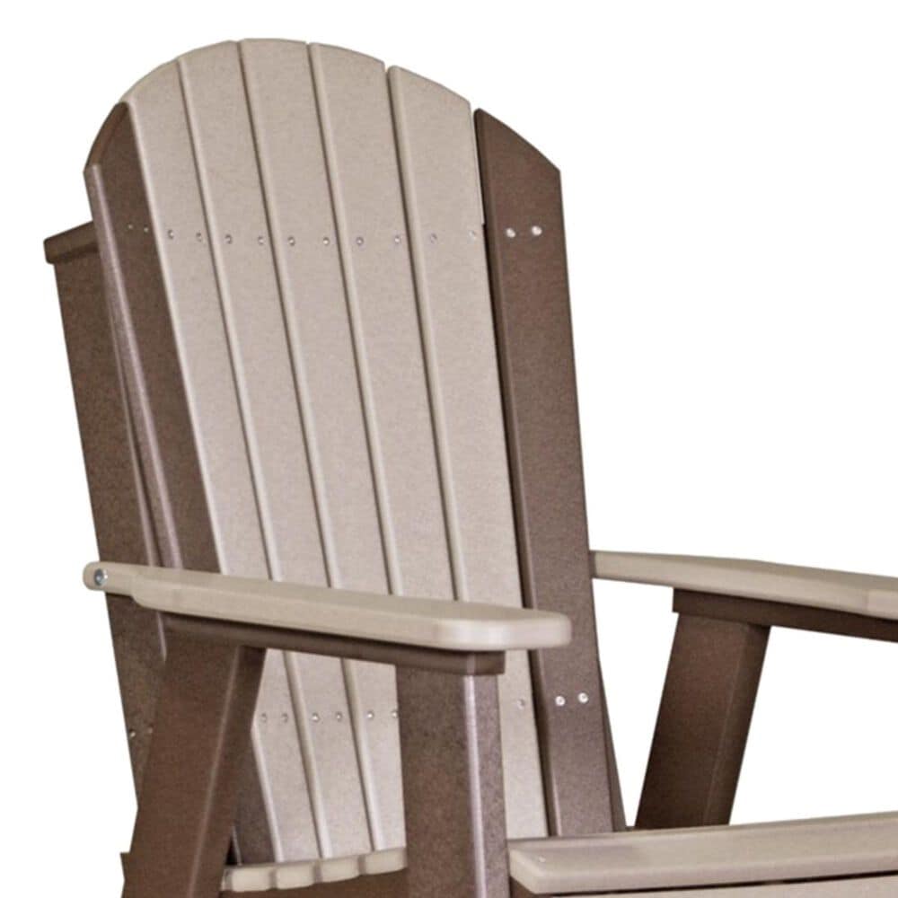 Amish Orchard Balcony Adirondack Chair in Weatherwood and Chestnut, , large