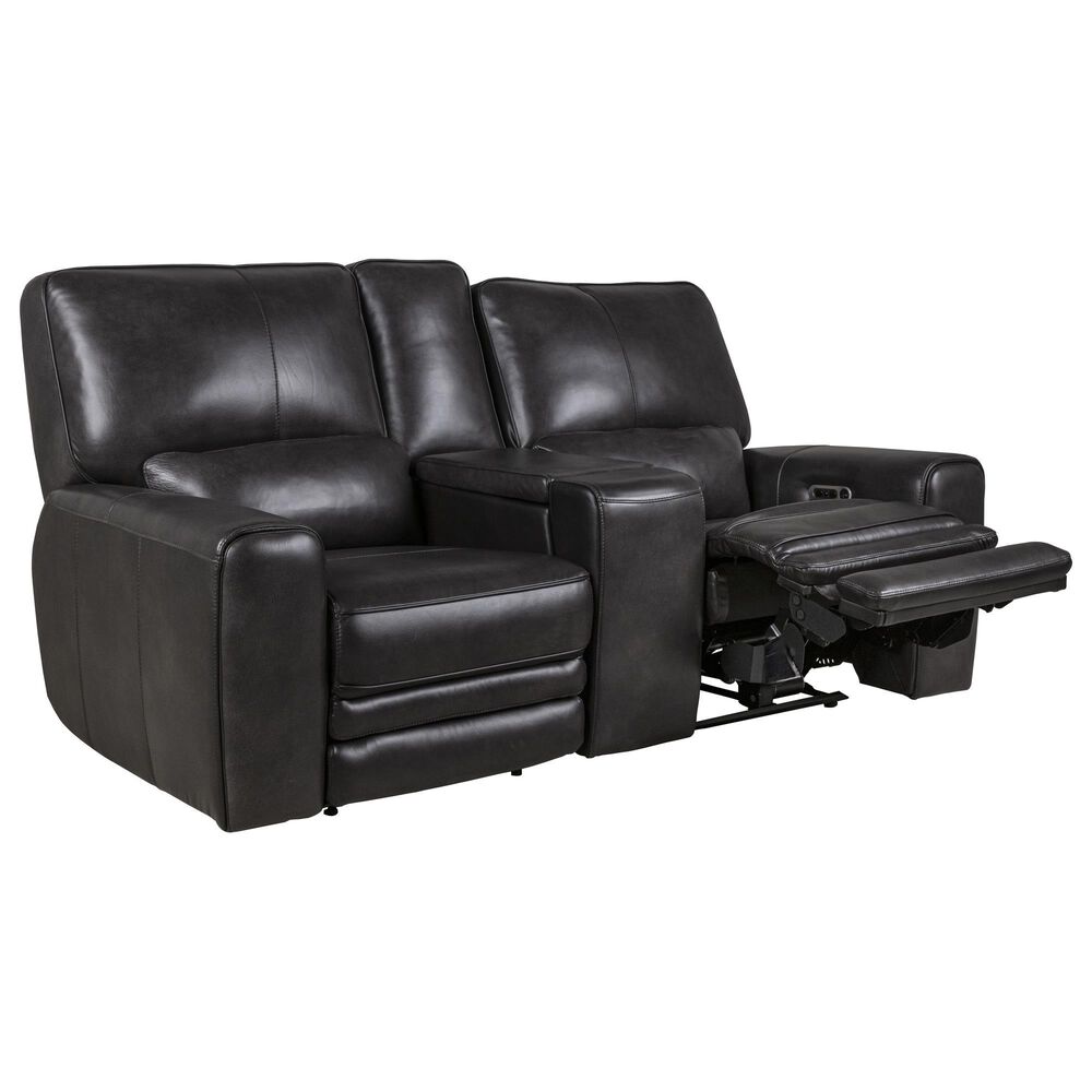 Sienna Designs Power Reclining Console Loveseat in New Berlin Smoke Grey, , large