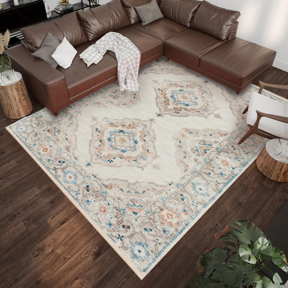 Dalyn Rug Company Marbella 5&#39; x 7&#39;6&quot; Ivory Area Rug, , large