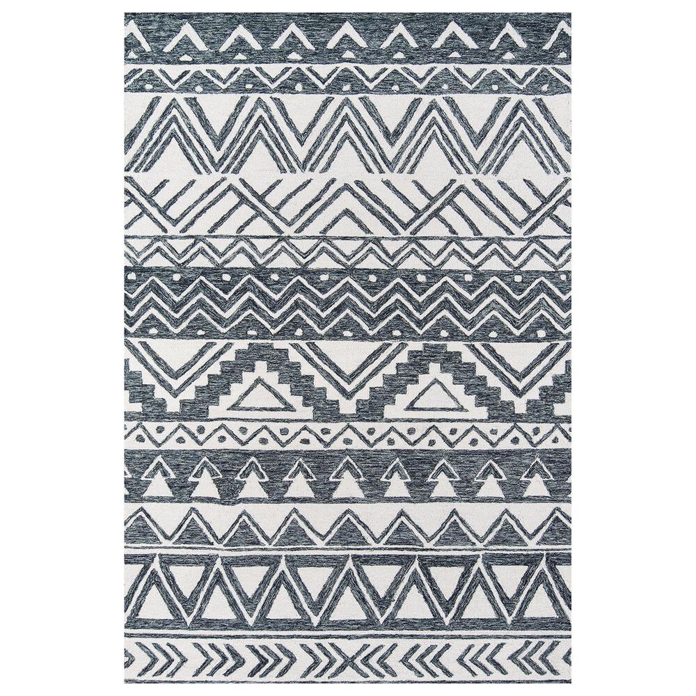 Momeni Mallorca 2" x 3" Charcoal Area Rug, , large