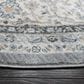 Safavieh Isabella 6"7" Round Grey and Cream Area Rug, , large