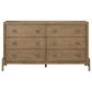 Sterling Timber Elure King Upholstered Panel Bed with Dresser and Nightstand in Latte, , large
