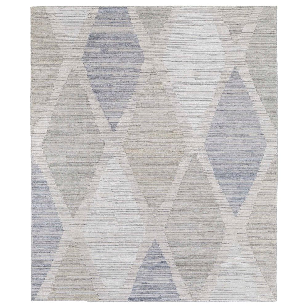 Feizy Elias 10" x 14" Ivory and Blue Area Rug, , large