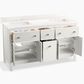 Kohler Malin 60" Double Bathroom Vanity in White with 3 cm White Quartz Top and Rectangular Sinks, , large