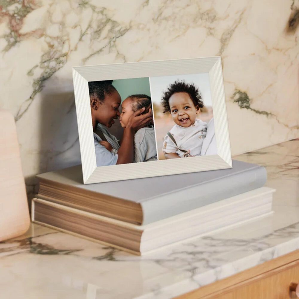 Aura Carver 10" Digital Picture Frame in Sea Salt, , large