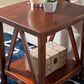 Linon Home Decor Trenton End Table in Antique Tobacco, , large