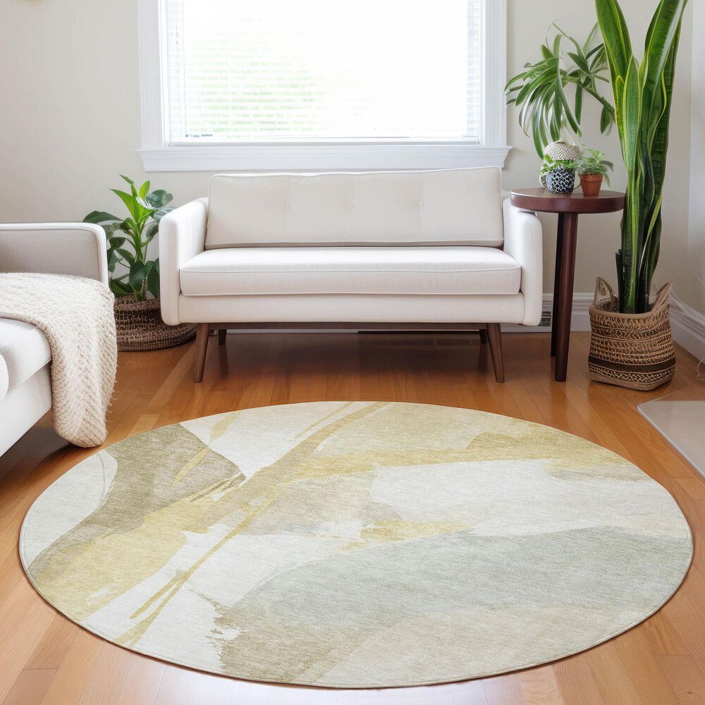 Dalyn Rug Company Ravenna RN7 8&#39; Round Beige Area Rug, , large