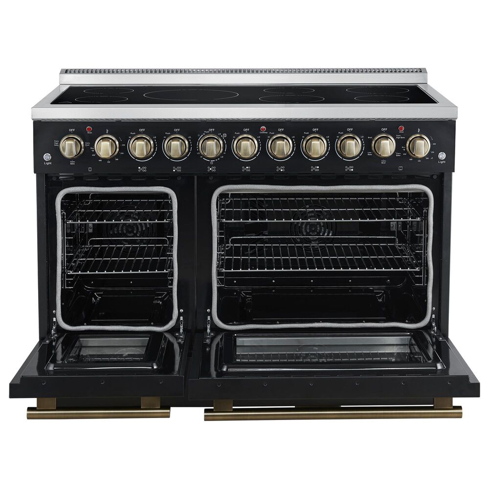 Forno Paolo 48" Freestanding Electric Range in Black, , large
