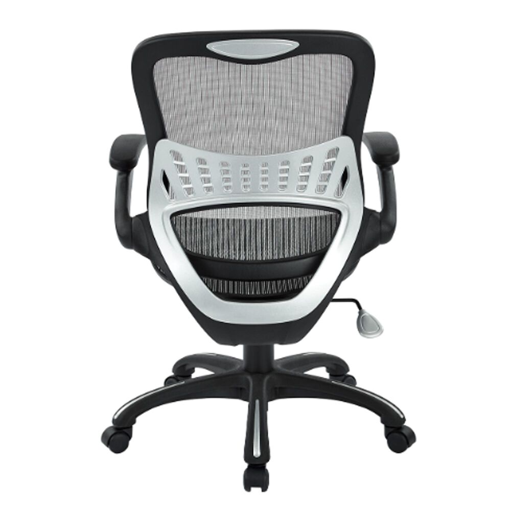 Valor Living Mesh Seat and Back Manager's Chair in Gray, , large