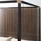 SCHNADIG Pinstripe Capony King Bed in Dark Chocolate and Rich Walnut, , large