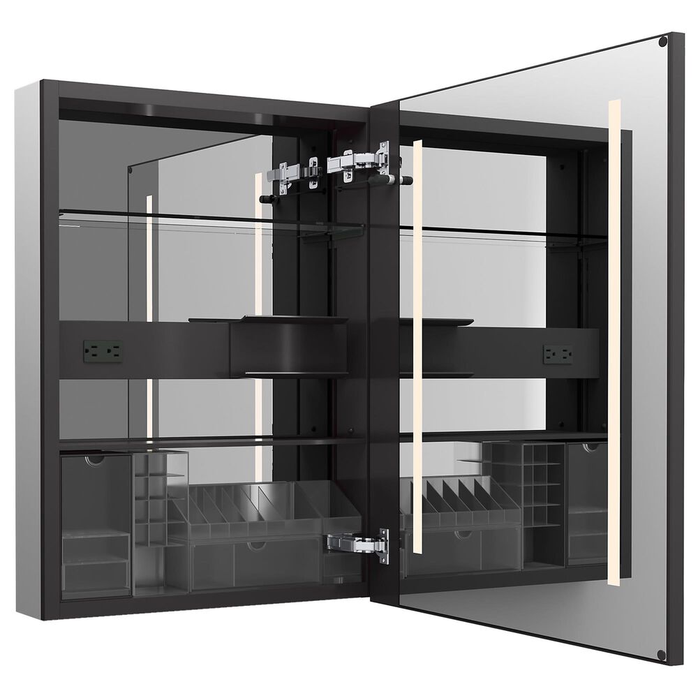 Kohler Collage 24" x 32" Right-hinged Lighted Medicine Cabinet in Aluminum, , large
