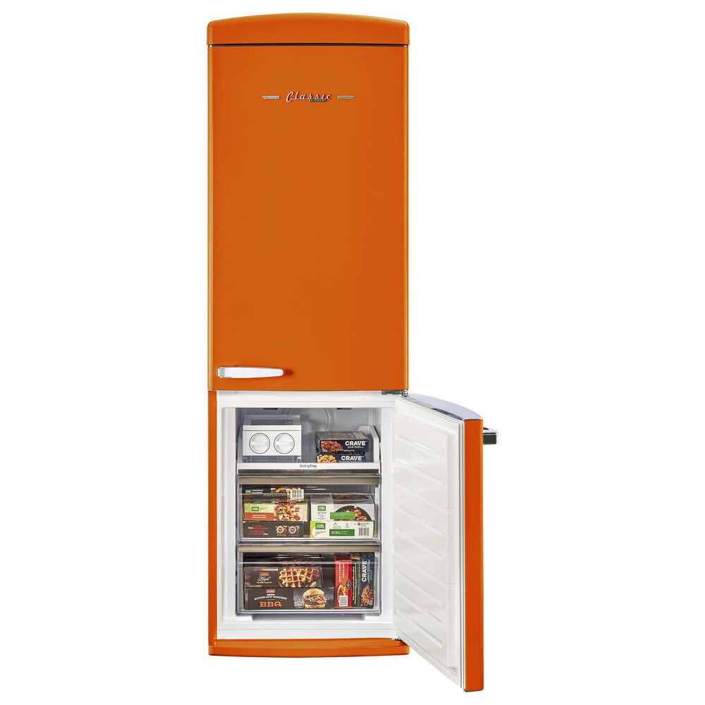 Unique Appliances Classic Retro 12 Cu. Ft. Bottom Freezer Regfrigerator In Creamsicle Orange, , large