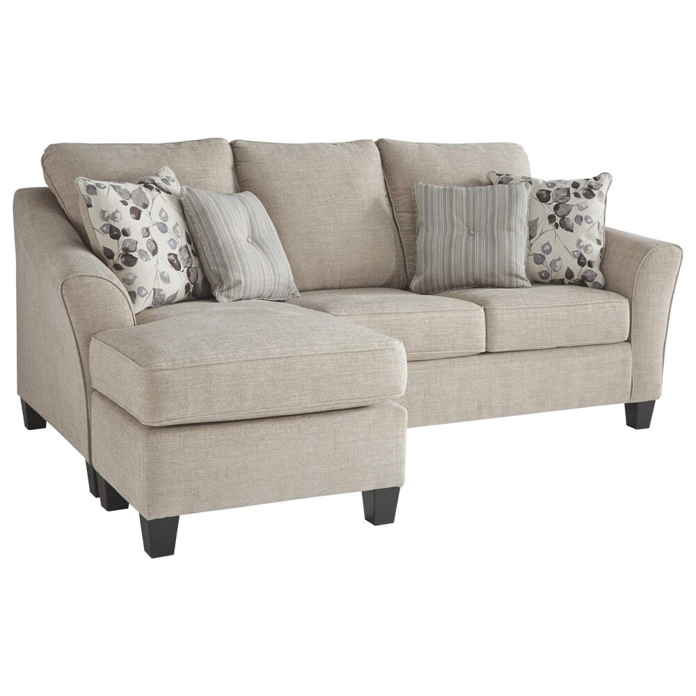 Signature Design by Ashley Abney Queen Sleeper Sofa with Chaise in Driftwood, , large