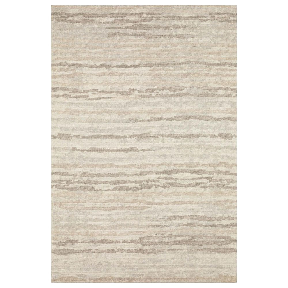 Dalyn Rug Company Brisbane Striped 8" x 10" Linen Area Rug, , large
