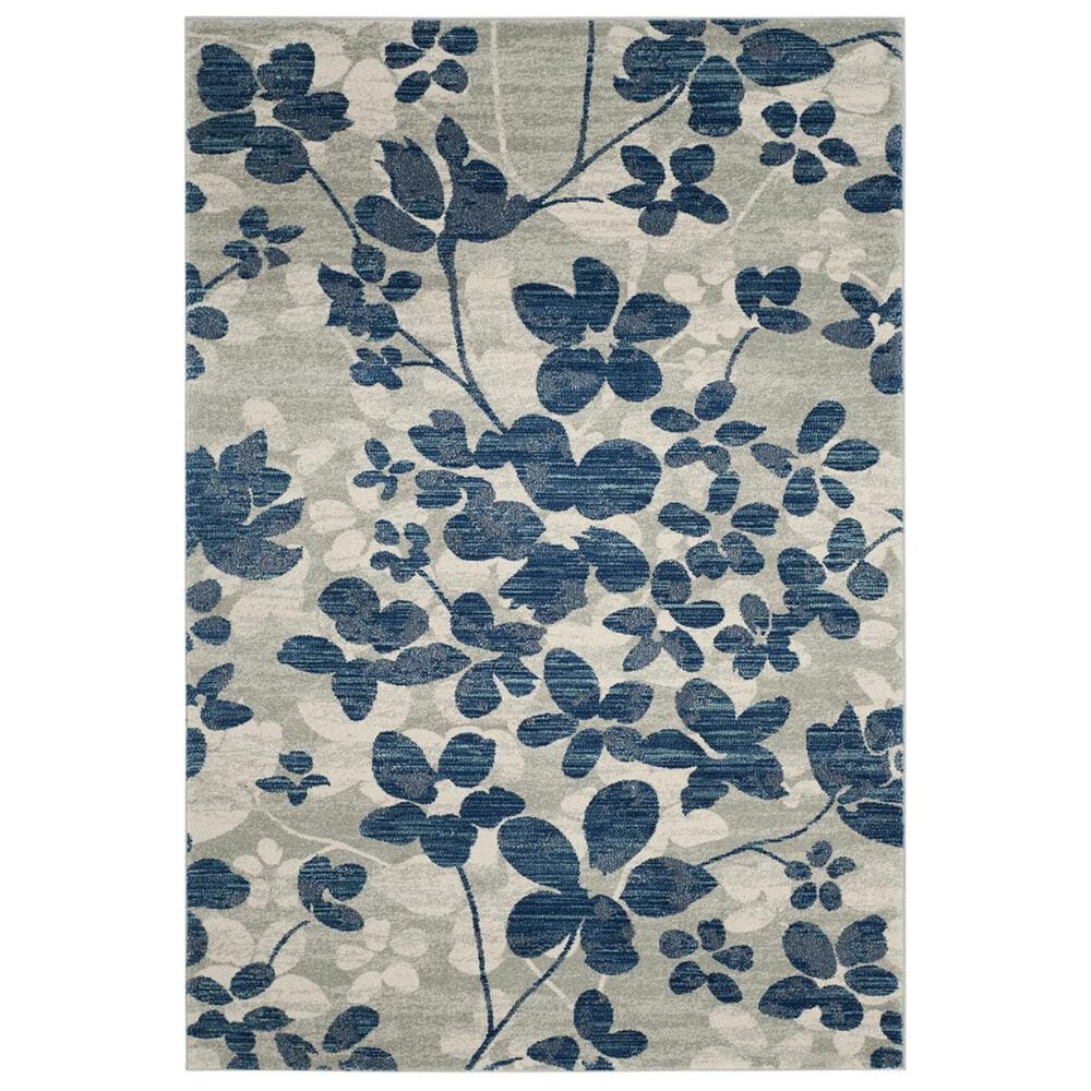 Safavieh Evoke EVK236J-5 5"1" x 7"6" Grey/Light Blue Area Rug, , large
