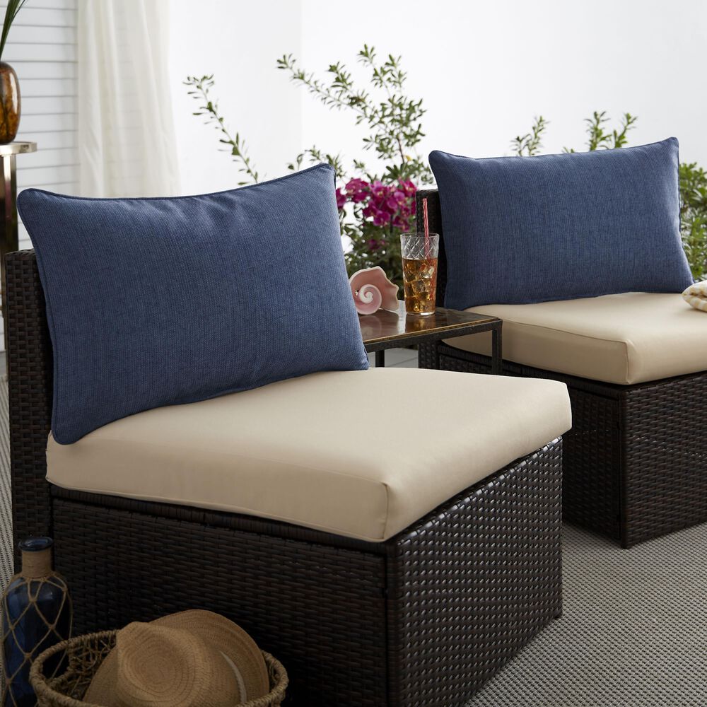 Sorra Home Sunbrella 16" x 26" Pillow in Spectrum Indigo (Set of 2), , large