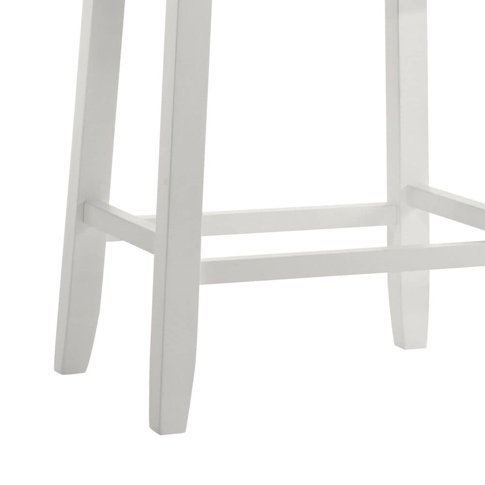 Armen Living Iyani Counter Height Stool in White, , large