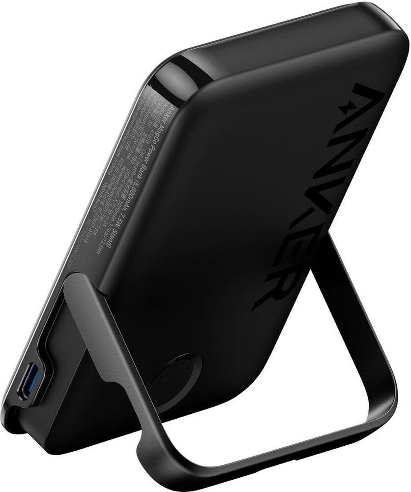 Anker 5000 mAh Wireless Power Bank with MagGo in Black, , large