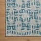 Loloi Easton Fog and Teal 4" x 6" Indoor/Outdoor Area Rug, , large