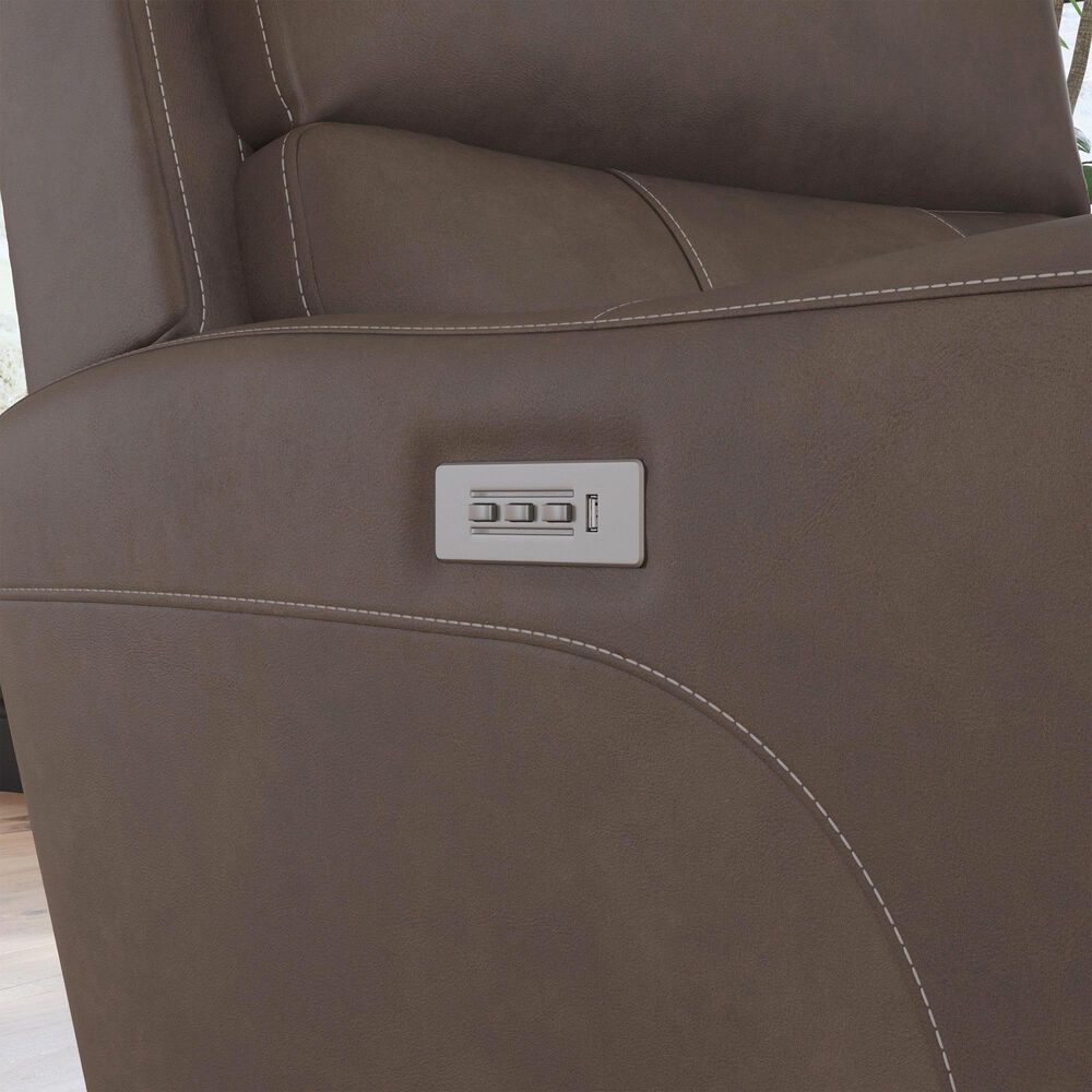 Oxford Furniture Carter 3-Piece Power Reclining Living Room Set in Cappuccino, , large