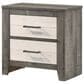 Crown Mark Rhett 4-Piece Queen Platform Bedroom Set in Gray and White, , large