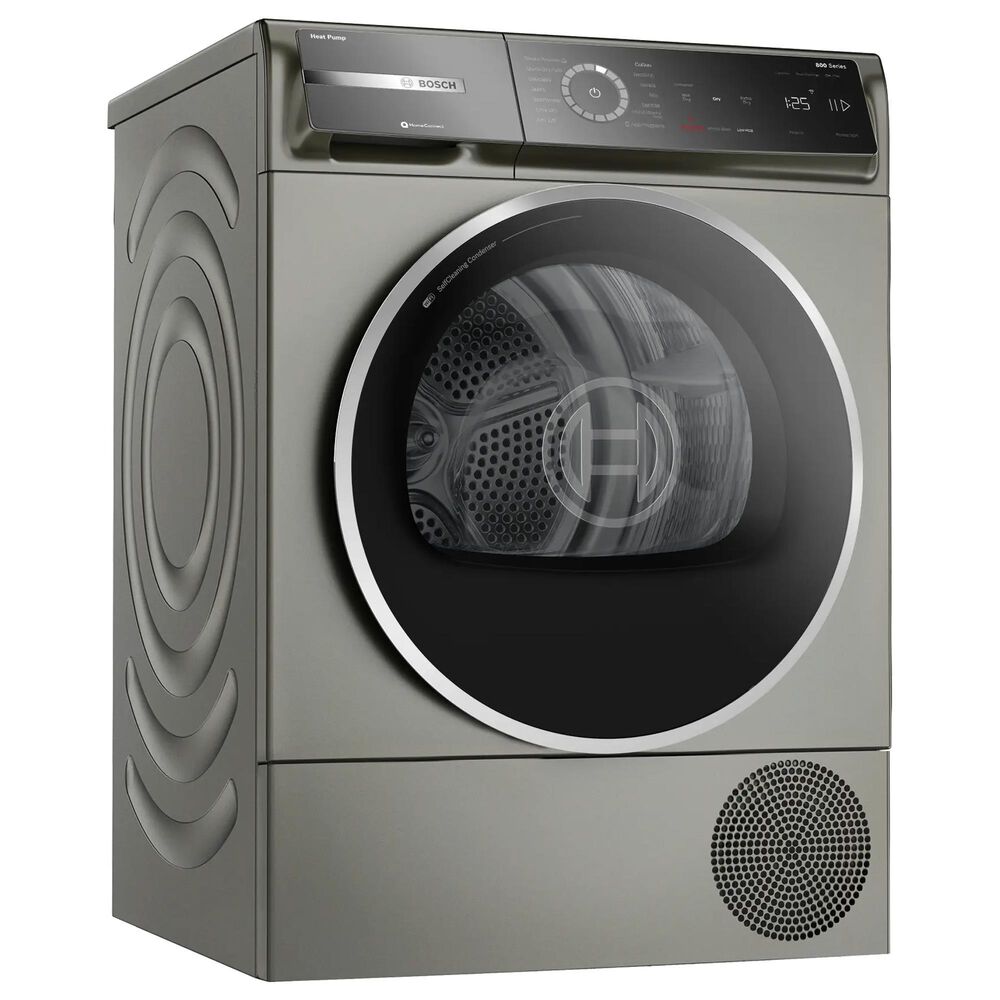 Bosch 800 Series 4 Cu. Ft. Front Load Electric Dryer in Pearl Steel, , large